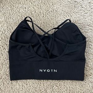 NVGTN BLACK FLOURISH BRA